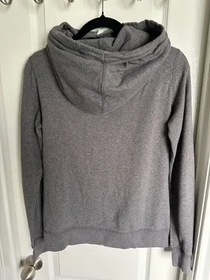 Grey Nike Cowl Neck Hoodie thumbnail 2