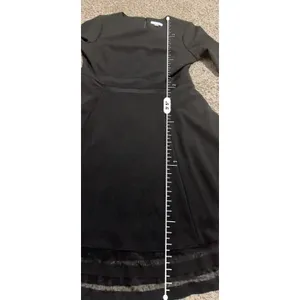 Calvin Klein Womens Black Fit and Flare Dress Mesh Hem Size 10 thumbnail 7