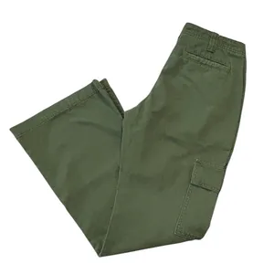 Aeropostale Womens Low Rise Flare Utility Cargo Pants Olive Green Size S thumbnail 9