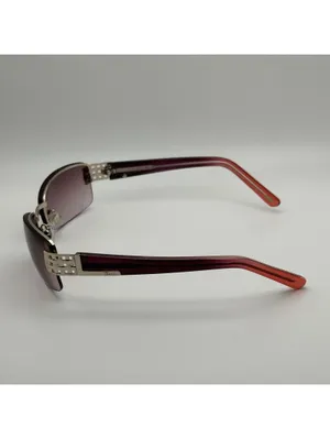 Fossil Women's Rimless Sunglasses with Purple Gradient Lenses and Ombre Arms thumbnail 5