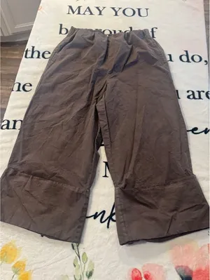 Free People barrel-leg cropped pants Size XS thumbnail 1