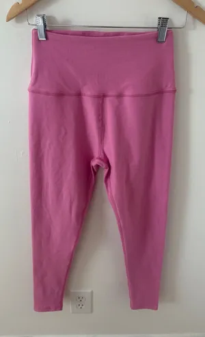 Beyond Yoga Spacedye High Waisted Leggings Pink Medium 7/8 Length Activewear thumbnail 1