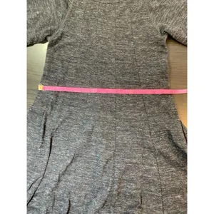 Ganni Anthropologie Winter Jersey Knit Dress Womens Small‎ Gray Dark Academia thumbnail 10