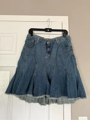 Express Blue Y2K Denim Jean Skirt Y2K thumbnail 4