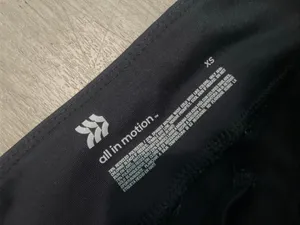 all in motion Black Cropped Leggings with Logo thumbnail 2