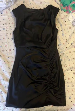 DO+BE Satin Black Mini Dress thumbnail 1
