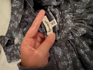Francesca's Dress Floral Blue thumbnail 3