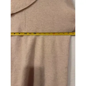 Sundance 100% Cashmere Asymmetrical Turtleneck‎ Sweater Peach Pink RN106205 thumbnail 6