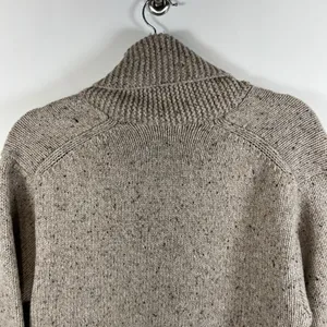 Aritzia Wilfred Free Button Up‎ Grandpa Cardigan Wool Blend Tan Women's Sz 2XS thumbnail 10