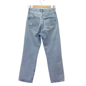AGOLDE 90s Crop Mid-Rise Loose Straight Jeans Medium Wash Size 23 Organic Denim thumbnail 3