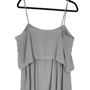 NWT Madewell Womens Silk Camisole Overlay Slip Dress‎ Fog Grey Size 14 Feminine thumbnail 6