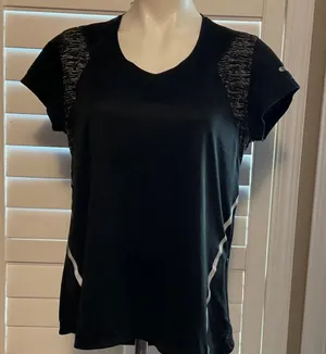 BCG Black and White Short Sleeve Athletic Tee thumbnail 1