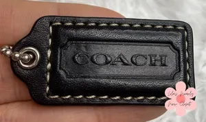 1.5" COACH Fob Bag Charm Hang tag Hangtag thumbnail 1