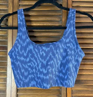 OFFLINE By Aerie Ribbed Square Neck Longline Sports Bra thumbnail 1