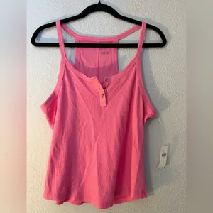NWT PILCRO Hang Ten Layering Tank Top - Pink thumbnail 5