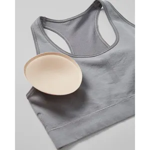 32 Degrees Heat WOMEN'S SEAMLESS RACERBACK SPORTS BRA Steel Grey thumbnail 3