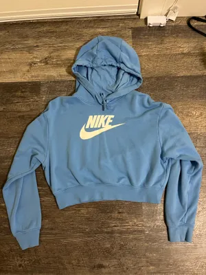 Blue Nike Cropped Hoodie Women’s thumbnail 1