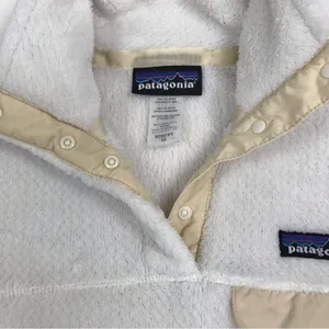 PATAGONIA Polartec Fleece Snap-T Pullover Women XS Cream Gorpcore Outdoor Casual thumbnail 7
