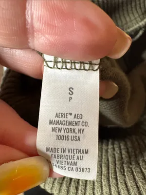 Aerie Olive Green Cozy Fleece Joggers Size Small thumbnail 10