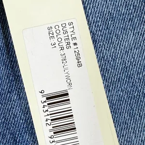 Rollas Dusters High Rise Distressed Jeans Lilyworn Blue Denim 12594B Size 31 NEW thumbnail 4