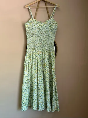 Free People Lavender Daze Days Midi Smocked Dress thumbnail 8