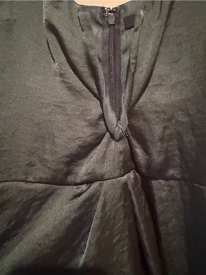 Gina Tricot Forest Green Satin Maxi Dress - Size 38 (EUC) thumbnail 3