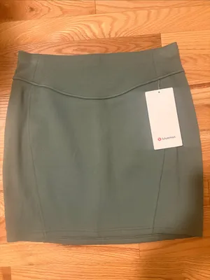 Scuba High Rise Mini Skirt Green Eucalyptus Medium New with tags thumbnail 5