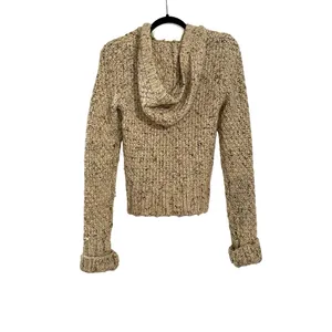 Abercrombie & Fitch Vintage Wool Blend Speckled Knit Hooded Sweater Y2K SMALL thumbnail 2