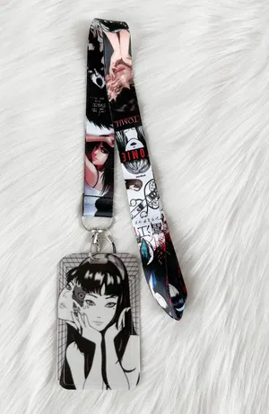 Tomie Junji Ito lanyard with Id/ card holder thumbnail 1