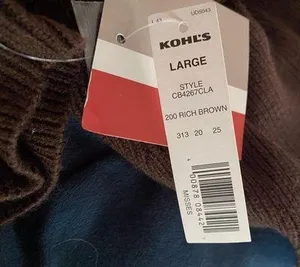 Croft & Barrow NWT women's brown cardigan size Large body 100% acrylic thumbnail 4
