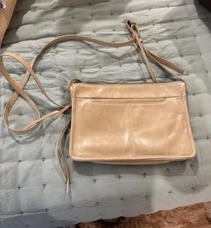 HOBO Beige Leather Crossbody Bag - Soft Tan Neutral thumbnail 1