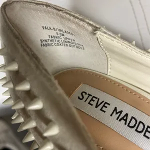 Steve Madden Off White Studded Vala Si Vala Heels Sz 5.5 thumbnail 8