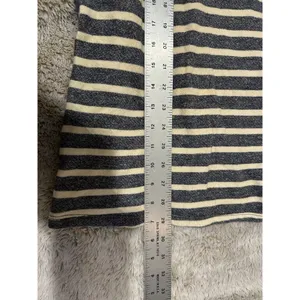 BDG Tunic Top Coverup Blue/Cream Striped Sweatshirt Short Sleeved Size Medium thumbnail 6