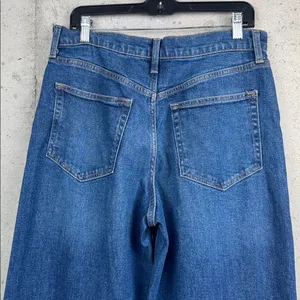 Gap High Rise Stride Wide-Leg Jeans Medium Wash 29 8R thumbnail 3