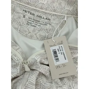Peter Millar Perth Shell Pullover Ivory Shell Print Quarter-Zip NEW thumbnail 5