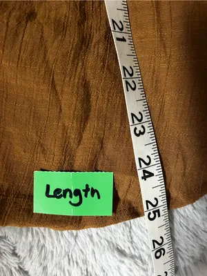 Wishlist Apparel Brand Rust Brown Notched Neck Smock back Peasant Blouse thumbnail 4