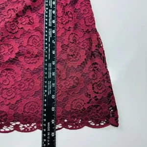 Madewell Lace Magnolia Shift Mini‎ Dress Burgundy Size 4 thumbnail 5