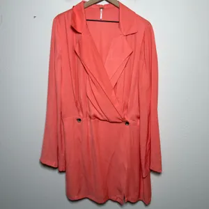 Free People Simone Wrap‎ Mini Blazer Dress Large Bell Sleeve Party Event Western thumbnail 3