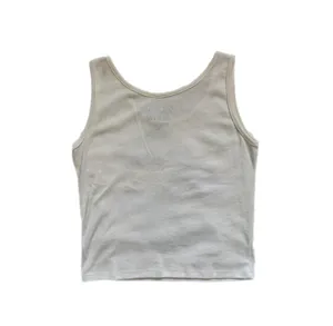 M Social Scene Brandy Melville Cream Beige Tank Top Navy Car Graphic Juniors Women’s Summer thumbnail 3