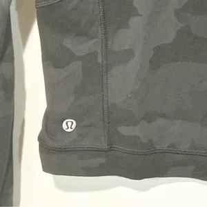 Lululemon Its Rulu Run Cropped Half-Zip Heritage 365 Camo Deep Coal Multi Size 4 thumbnail 7