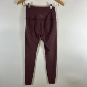 Beyond Yoga Womens Space Dye 2 Piece Set‎ Crop Top Leggings Plum Mauve Small thumbnail 8