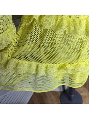 Simplee Apparel Retro rare neon mini dress mesh lace off shoulder cosplay pollypocket dollcore S thumbnail 7