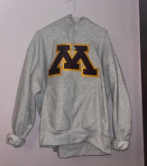 Minnesota Hoodie Gray Size L thumbnail 1