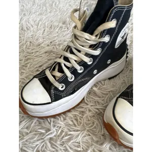 Converse Run Star Hike High‎ Top Platform Sneakers Black White 5Mens Womens 6.5 thumbnail 8