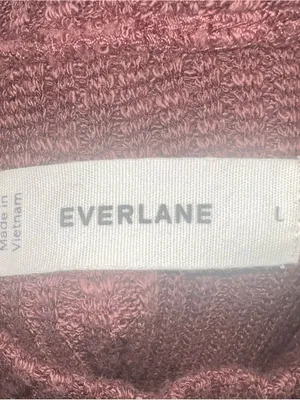 Everlane The Cozy Rib Funnel-Neck Dark Mahogany Large brown fall thumbnail 4