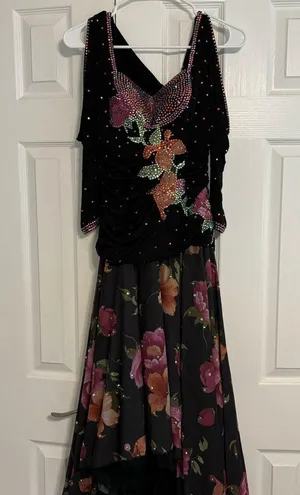 Vintage Fancy Fashions Inc Floral Sequin Dress thumbnail 2