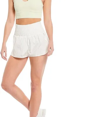 FP Movement The Way Home Run Shorts White High Rise – Size Small Running thumbnail 2