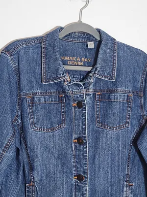 Jamaica Bay Medium Wash Denim Jacket Size 1X thumbnail 2