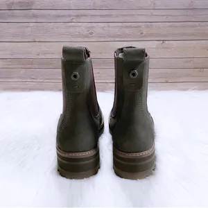 Timberland Courmayeur Valley Chelsea Boots, Olive Nubuck, Size 7.5 New in Box thumbnail 7