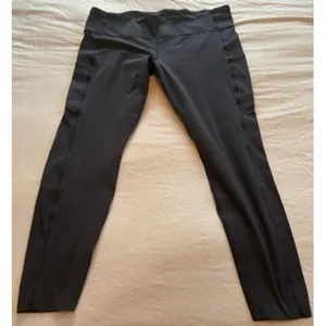 Lululemon Black High Rise Pocket Leggings 7/8 Length Yoga Pants Size 12 thumbnail 1